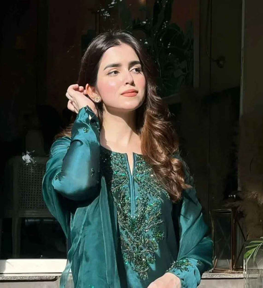 MAHAM ASAD 3 Pc Silk Emb Patch