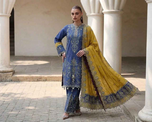 HUSSAIN REHAR 3 Pc Emb