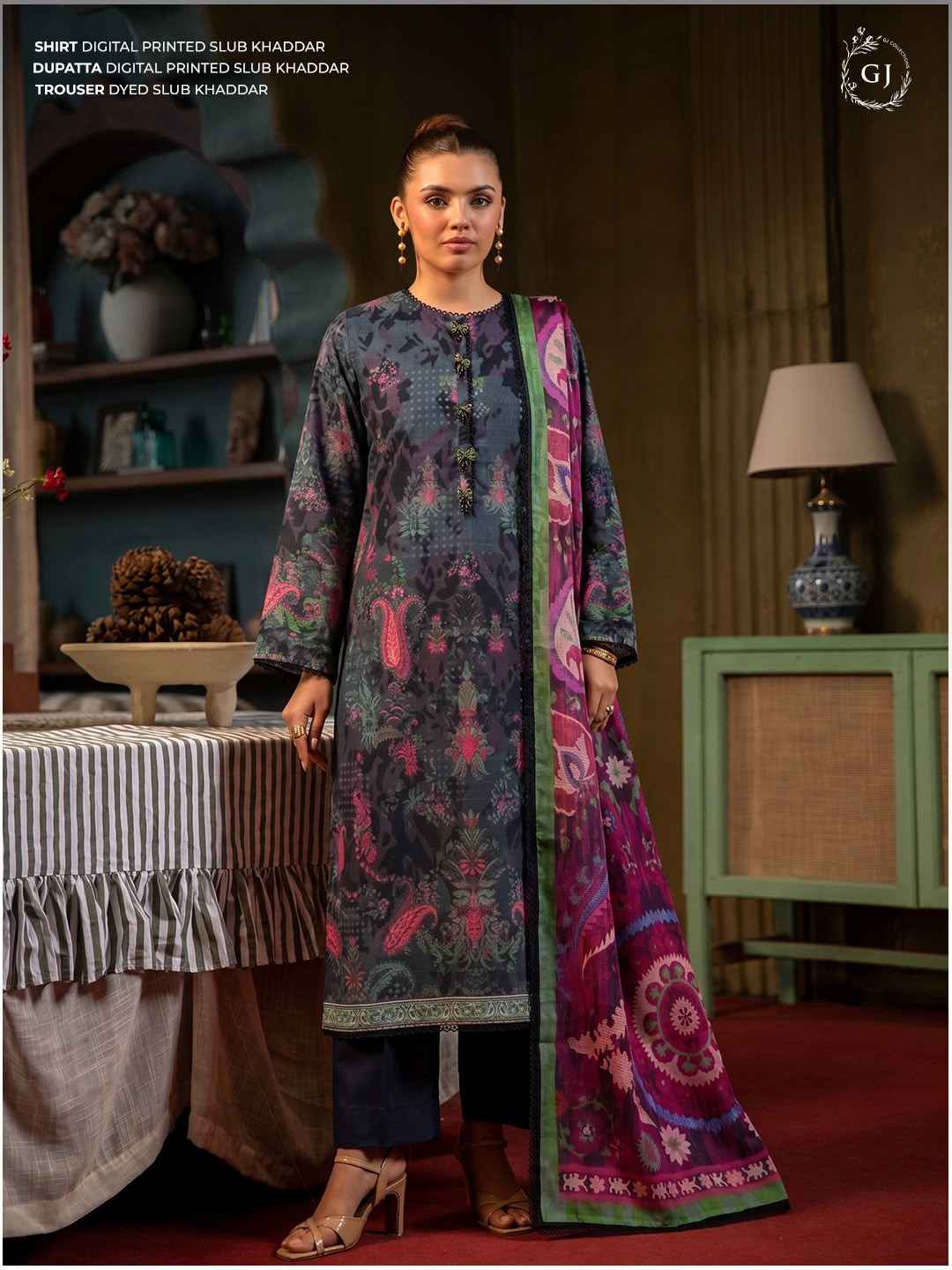 POPIN BY Gull JEE 3 Pc Khddar