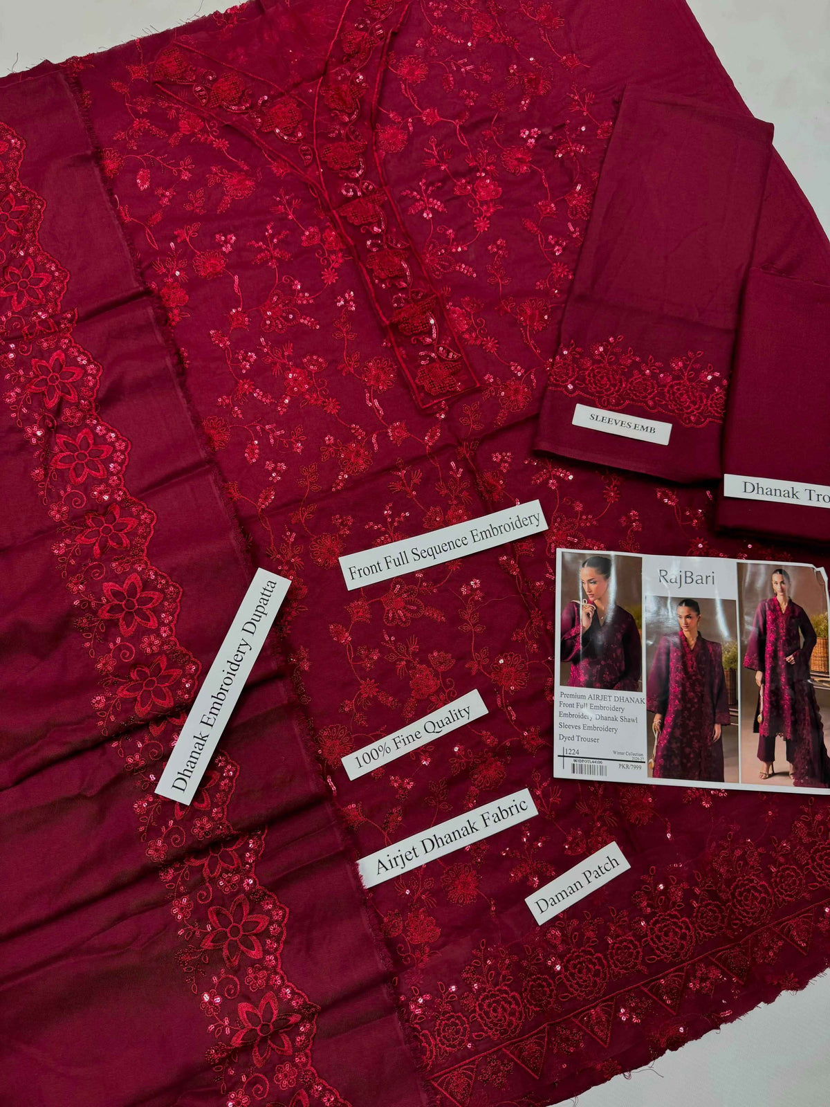 RAJBARI  3 Pc Emb